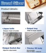 Wutfly Bread Cutting Machines-5/8" Slice Thickness - Image 2