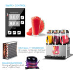 Wutfly Triple 3 Gallon Frozen Beverage Machine - Image 2