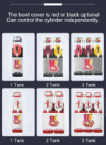 Wutfly Triple 3 Gallon Frozen Beverage Machine - Image 4