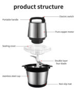 YBSVO 6L Electric Commercial Food Processor - Image 5